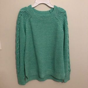 Women’s So Mint Crewneck Cable Knit Sweater
